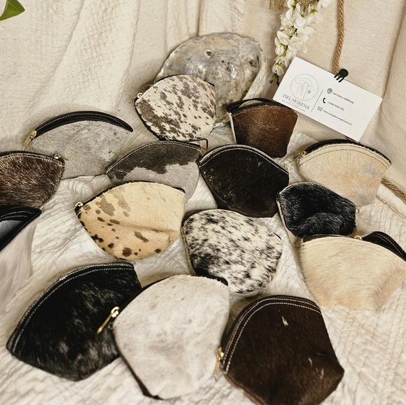 100% cowskin purse for coins handmade! - Picture 7 of 12